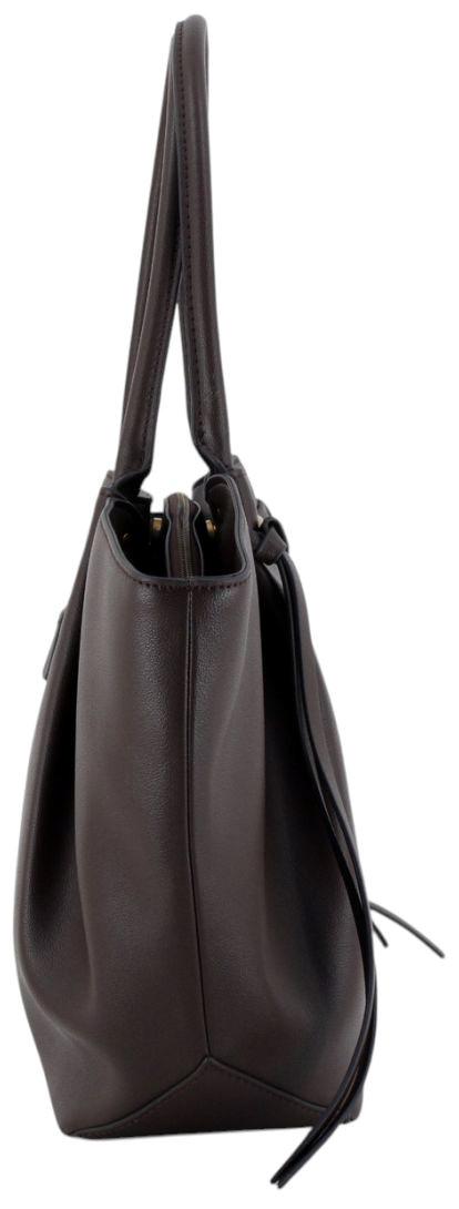Guess Allegra Shopper Velours Espresso - Dunkelbraun