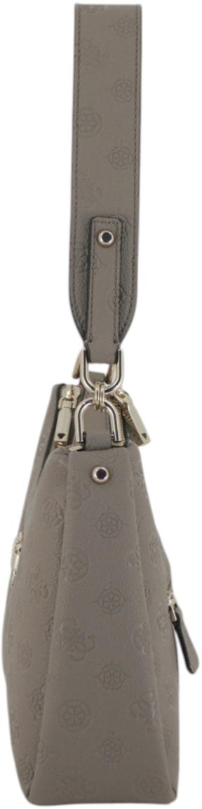 Guess Anise Schultertasche Dark Taupe Logoprägung