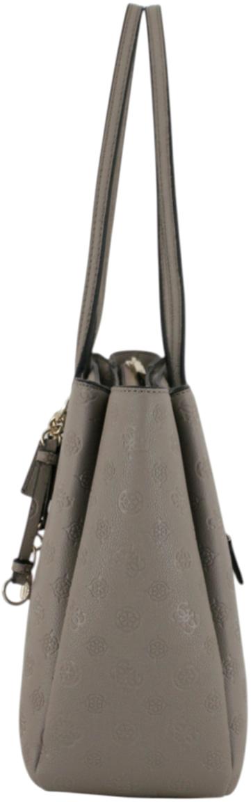 Guess Anise Shoppertasche Laptopfach Hellbeige Logoprägung