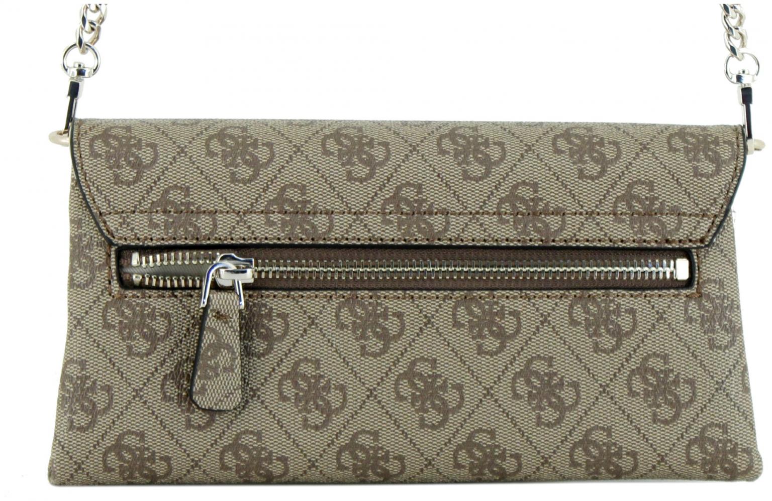 Guess Assia Xbody Flap Organizer schwarz gesteppt Abendtasche