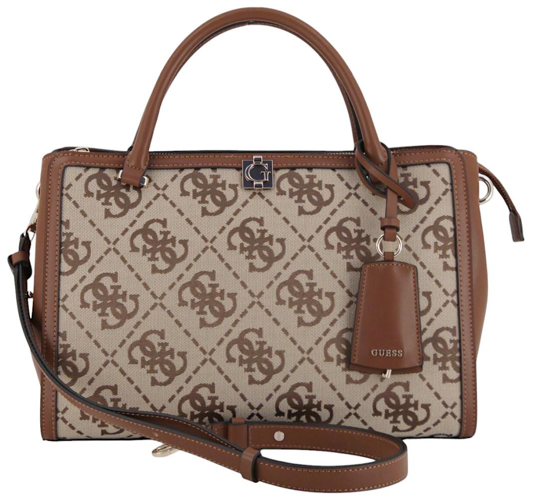 Guess Audrey Logo Henkeltasche Latte Logo - Braun