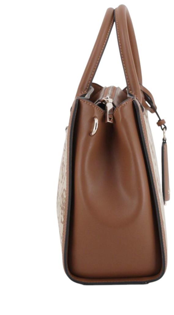 Guess Audrey Logo Henkeltasche Latte Logo - Braun