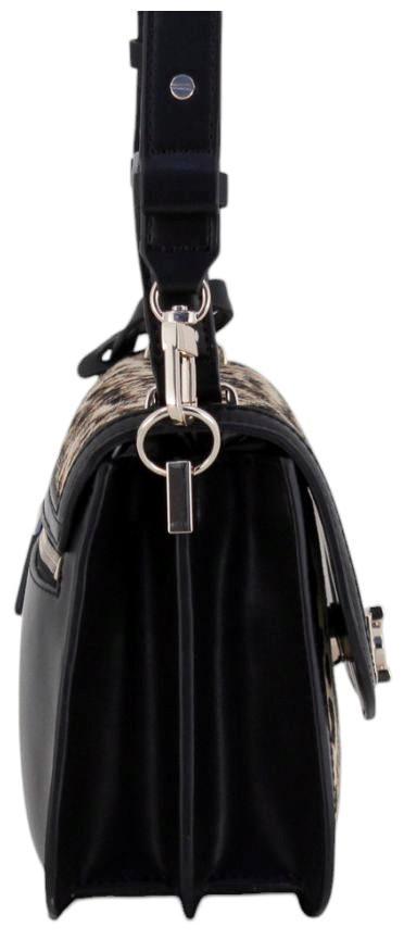 Guess Audrey Überschlagtasche Leopard - Schwarz