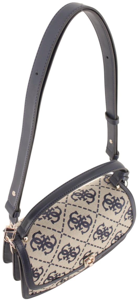 Guess Audrey Überschlagtasche Navy Logo - Dunkelblau