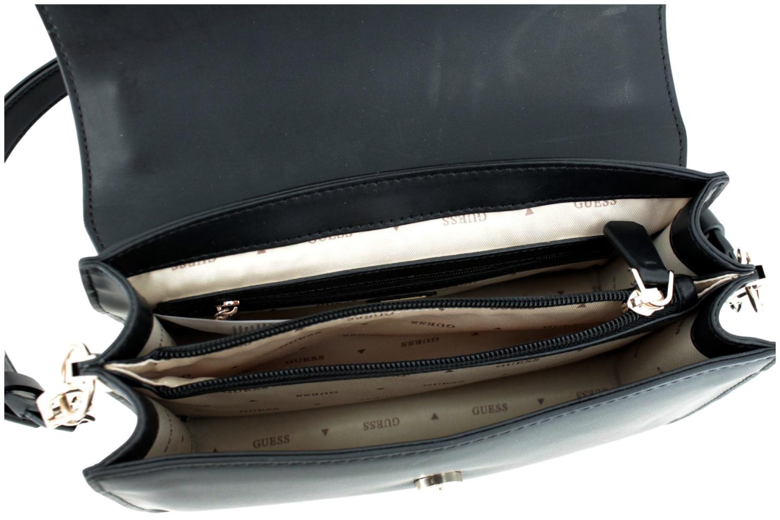 Guess Audrey Überschlagtasche Schwarz