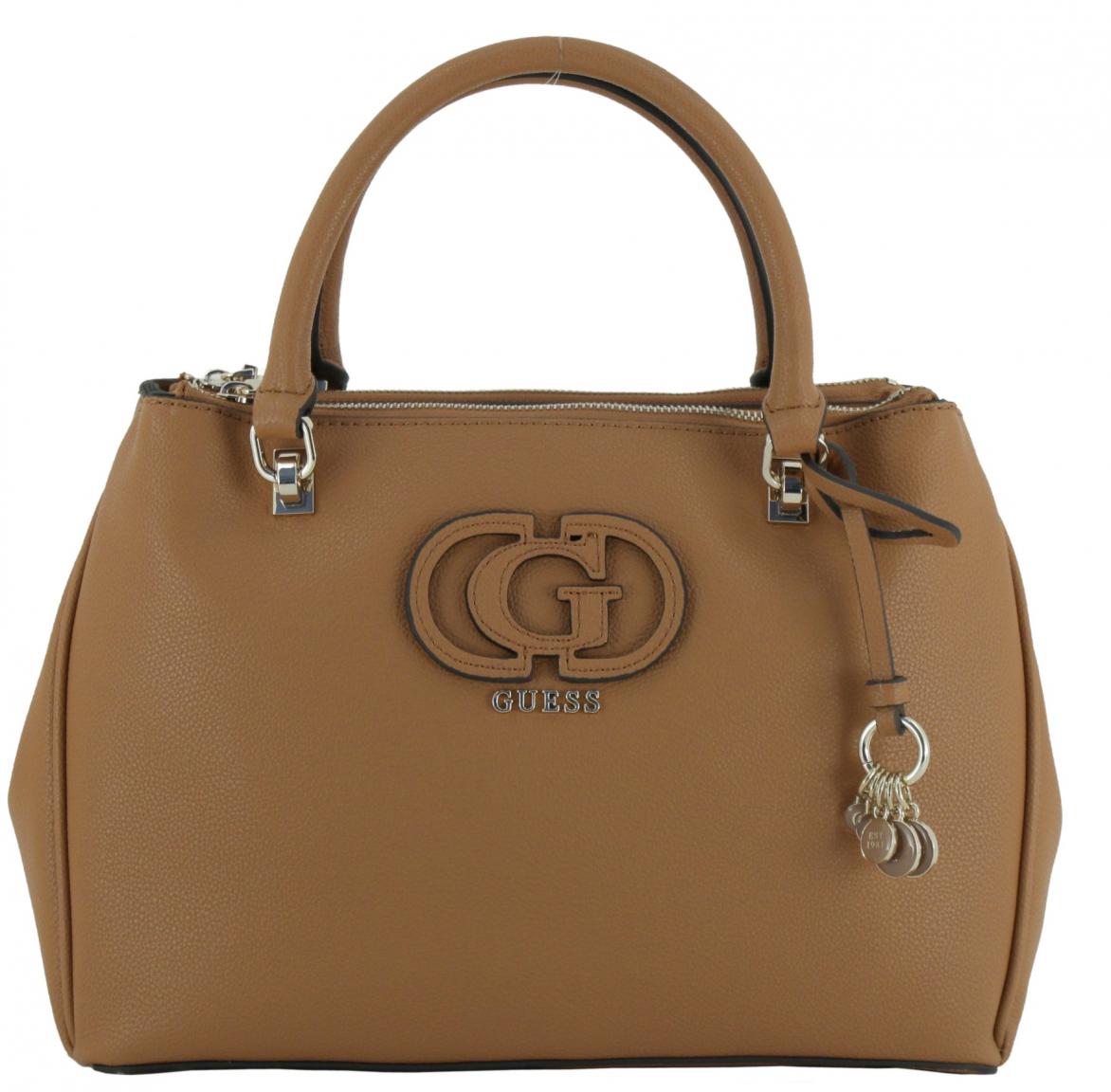 Guess Calebra Status Satchel Black bürotaugliche Handtasche schwarz