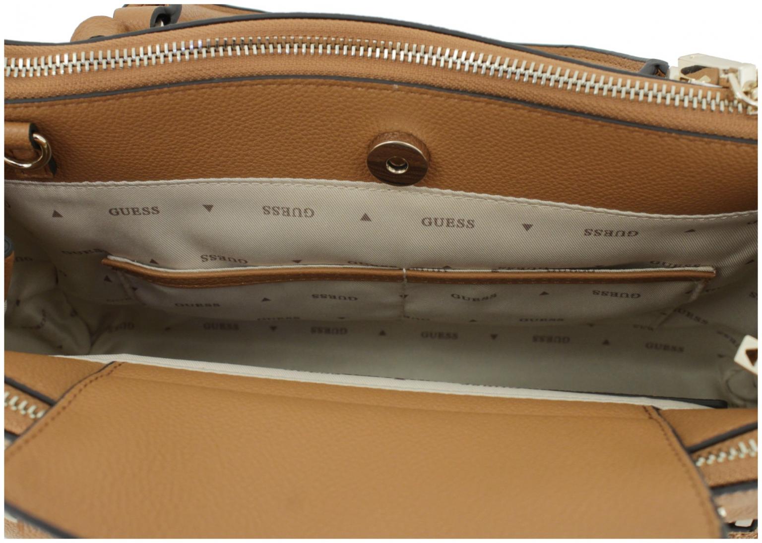 Guess Calebra Status Satchel Black bürotaugliche Handtasche schwarz