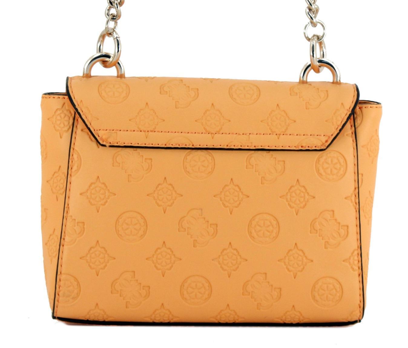 Guess Carlson Mini Überschlagtäschchen Mango Matt Orange Ketten