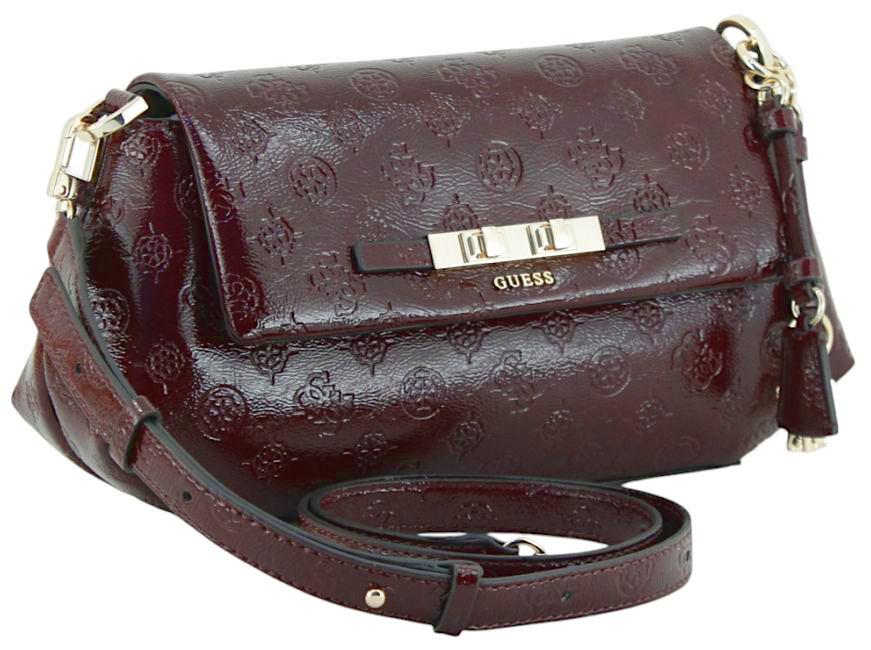 Guess Carmella Abendtasche Burgundy Logo - Weinrot