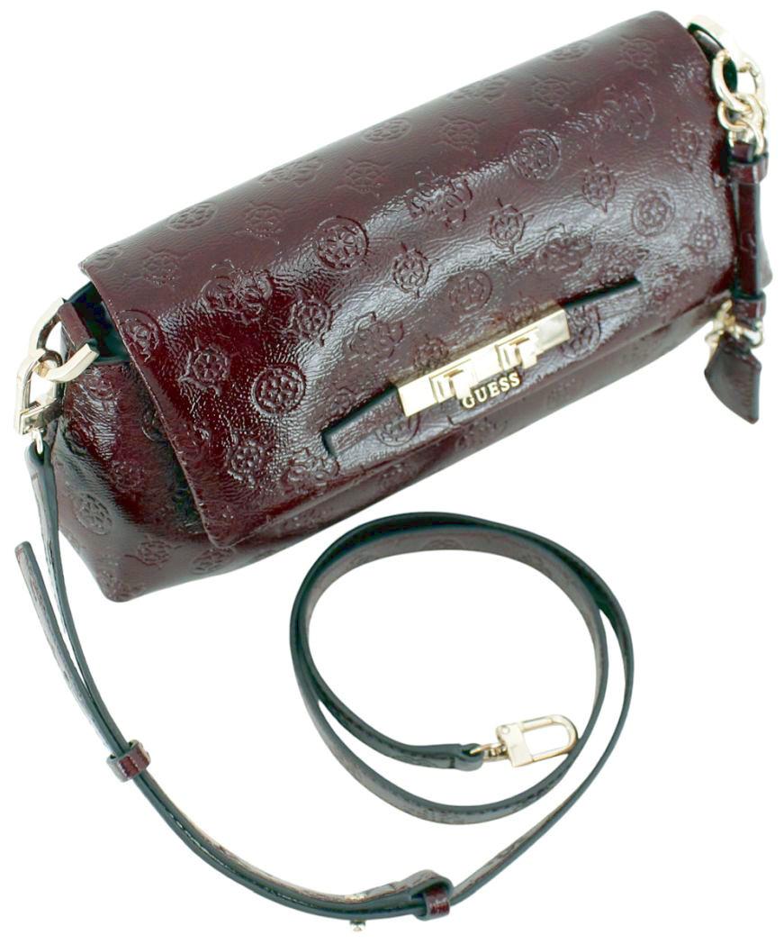 Guess Carmella Abendtasche Burgundy Logo - Weinrot