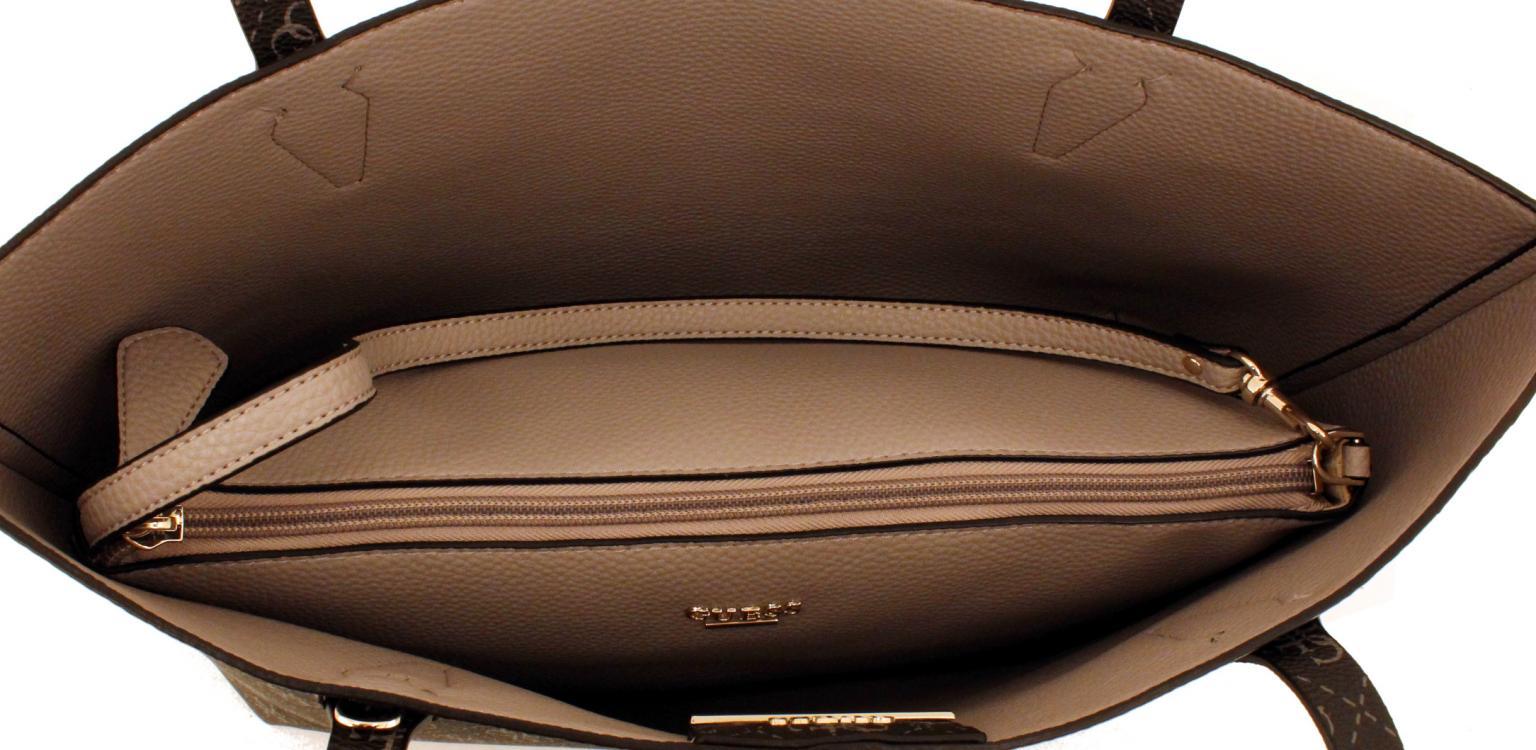 Guess Damenhandtasche Wendetasche Black Eco Brenton Schwarz