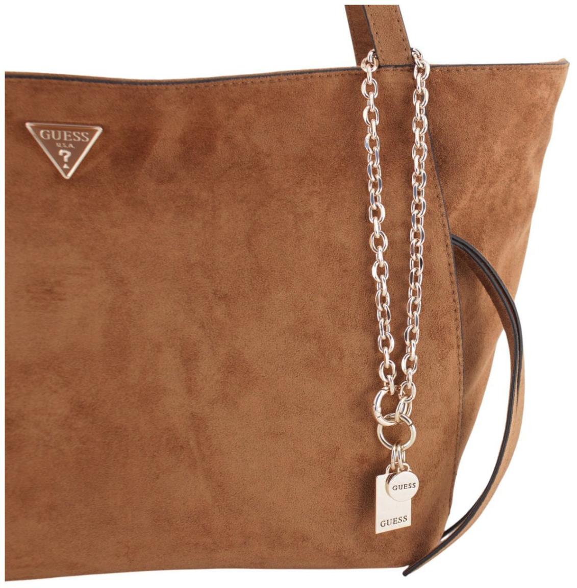 Guess Devon Henkeltasche Dunkelbraun