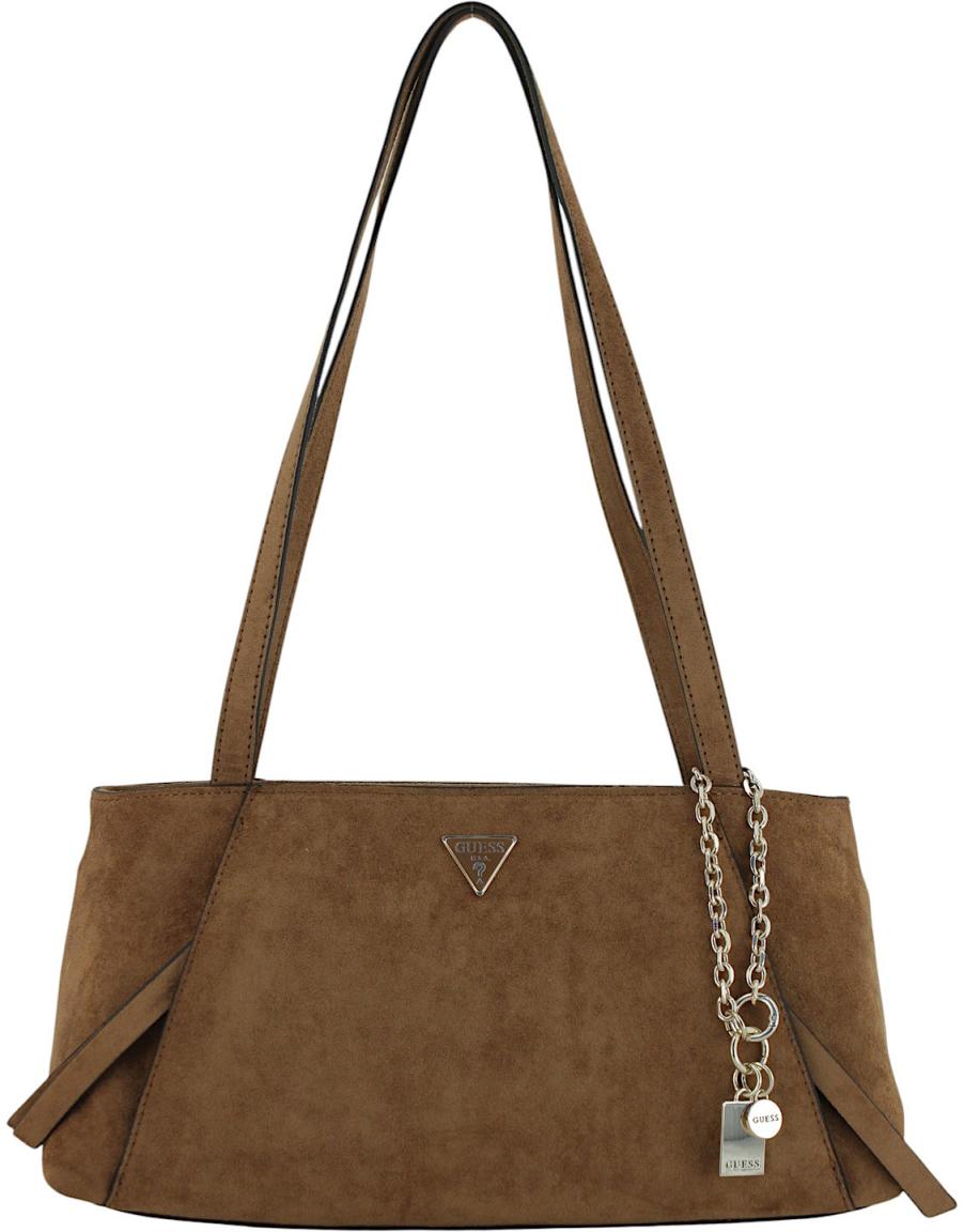 Guess Devon Schultertasche Dunkelbraun
