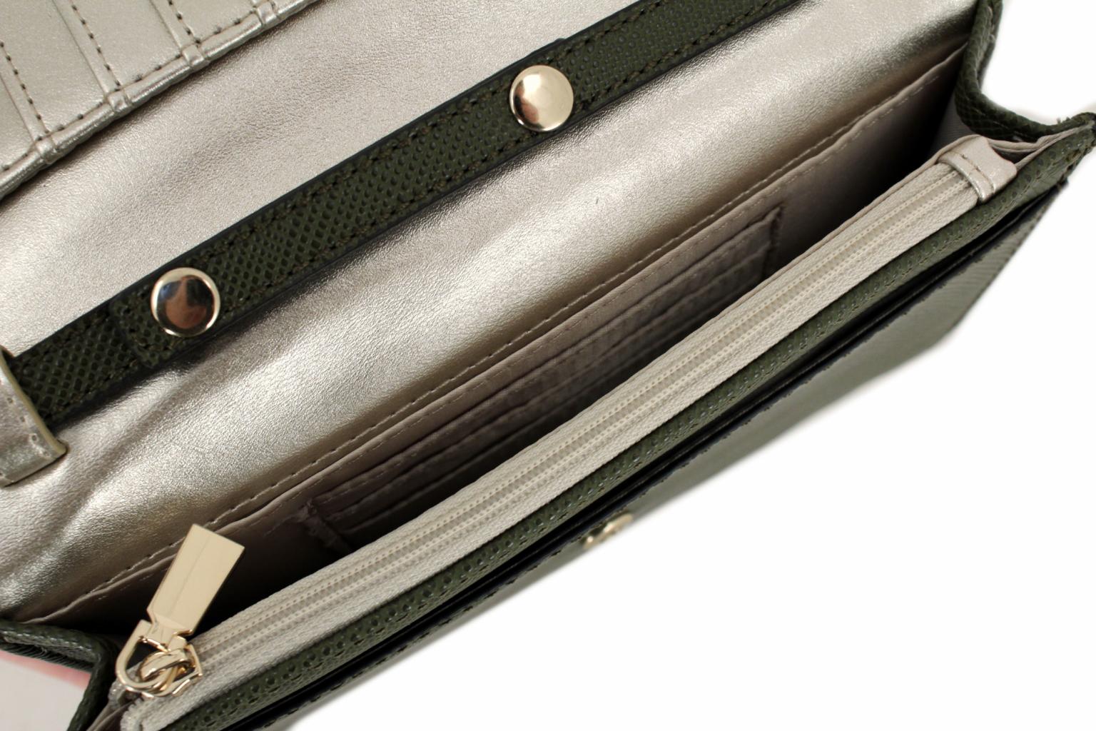 Guess Eco Alexie Cognac Abendtasche Überschlag Handyfach braun
