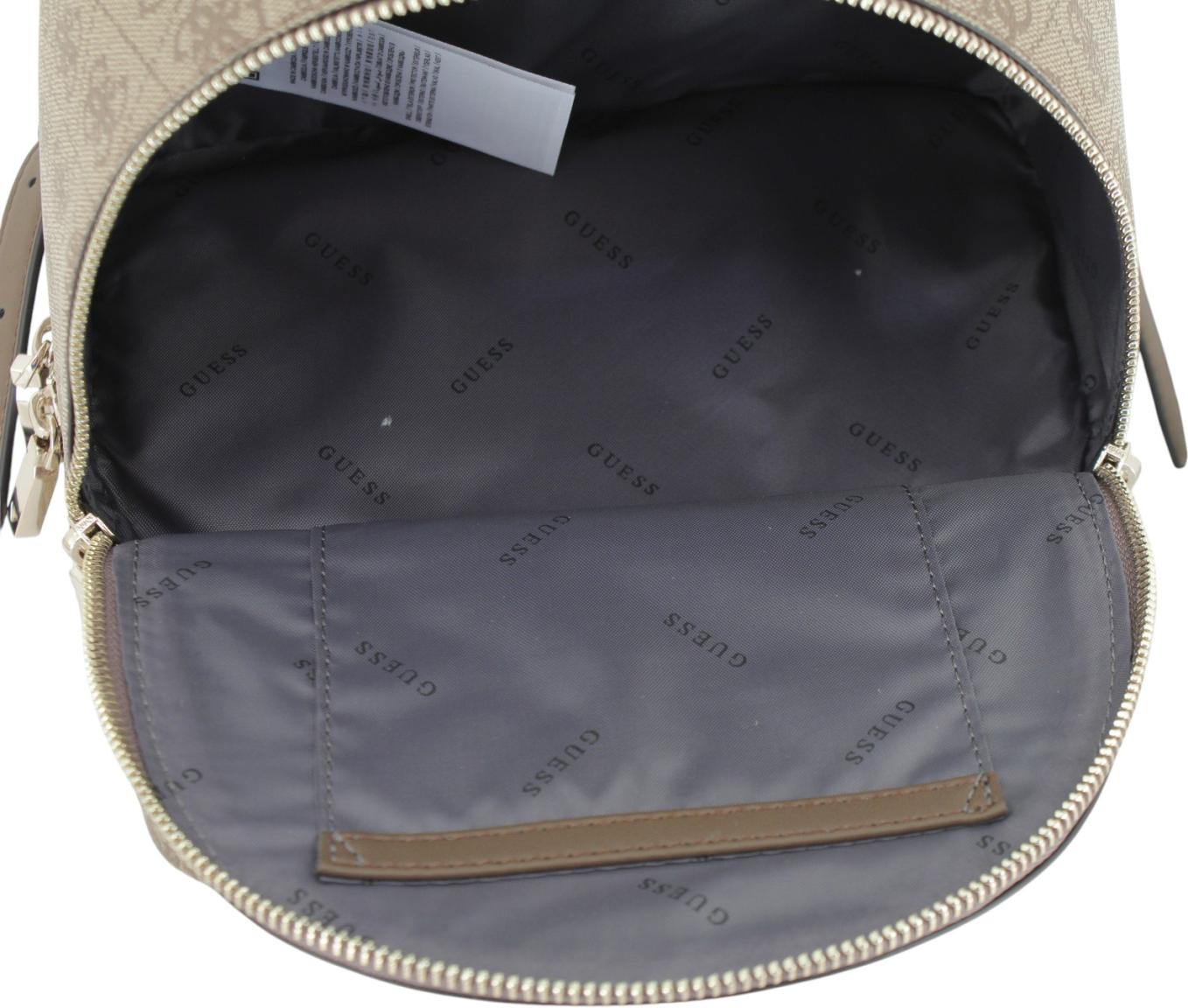 Guess Follie Travel Rucksack Coal Logo - Grau