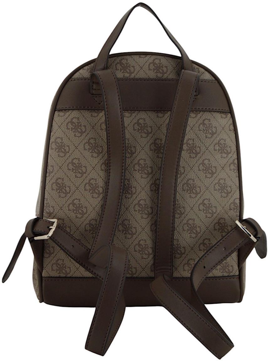 Guess Follie Travel Rucksack Latte Logo - Braun