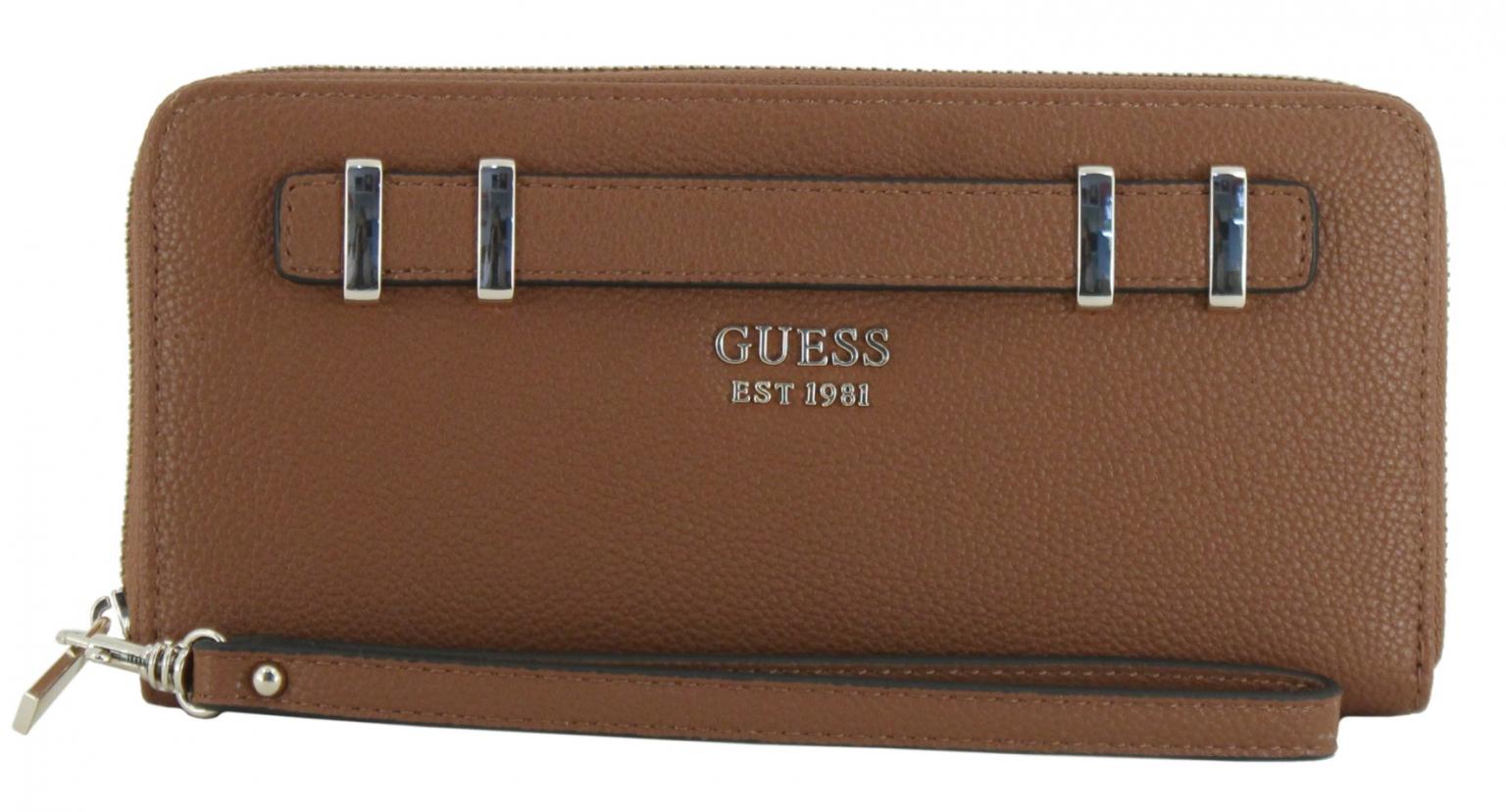 Guess Geldtasche cognacbraun Gregoria Ziparound