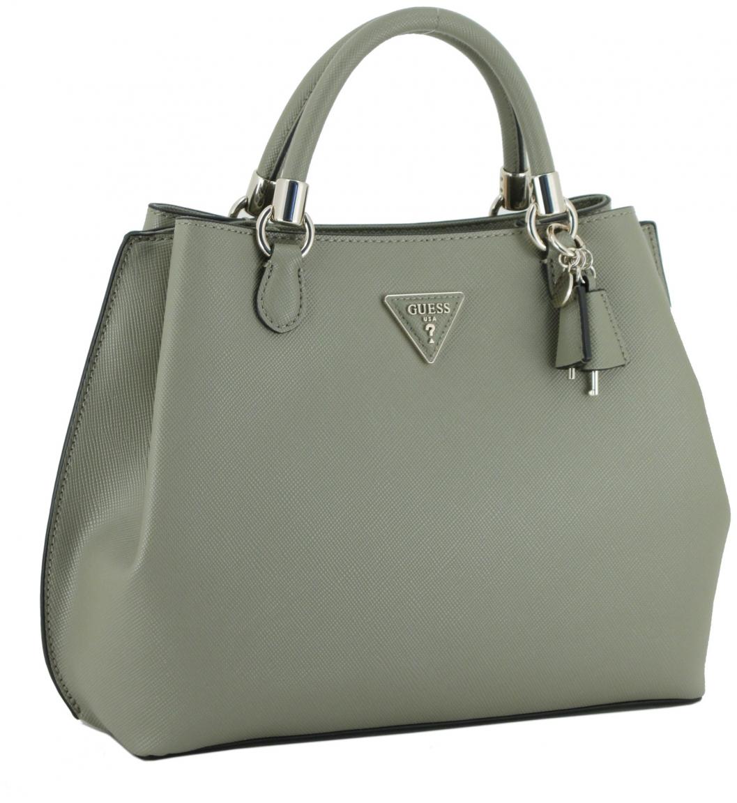 Guess Gizele Saffiano Kurzgrifftasche schwarz
