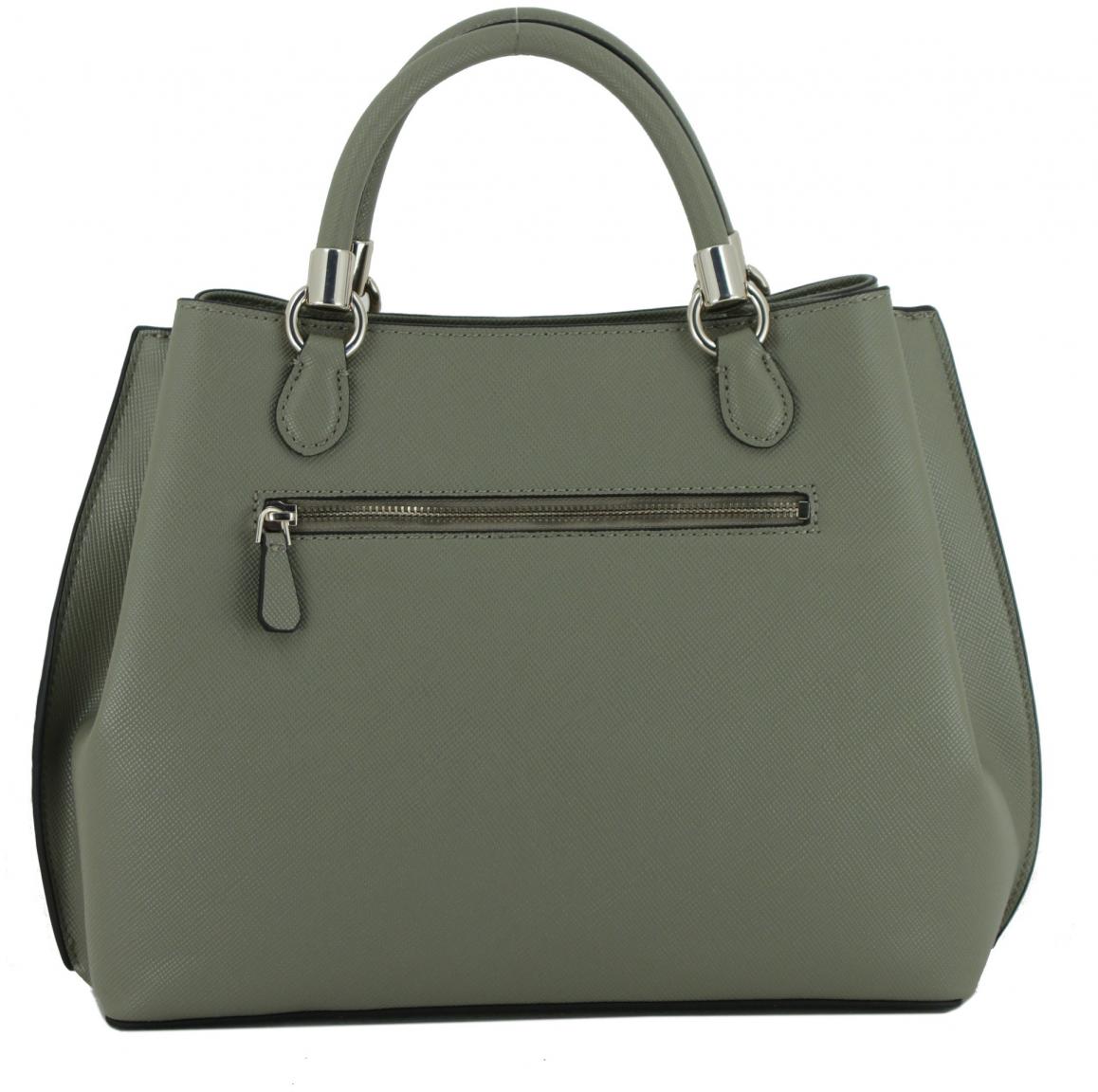 Guess Gizele Saffiano Kurzgrifftasche schwarz