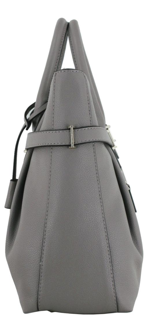 Guess Handtasche Yesba Dark Taupe Zierriemen grau Girlfriend Satchel