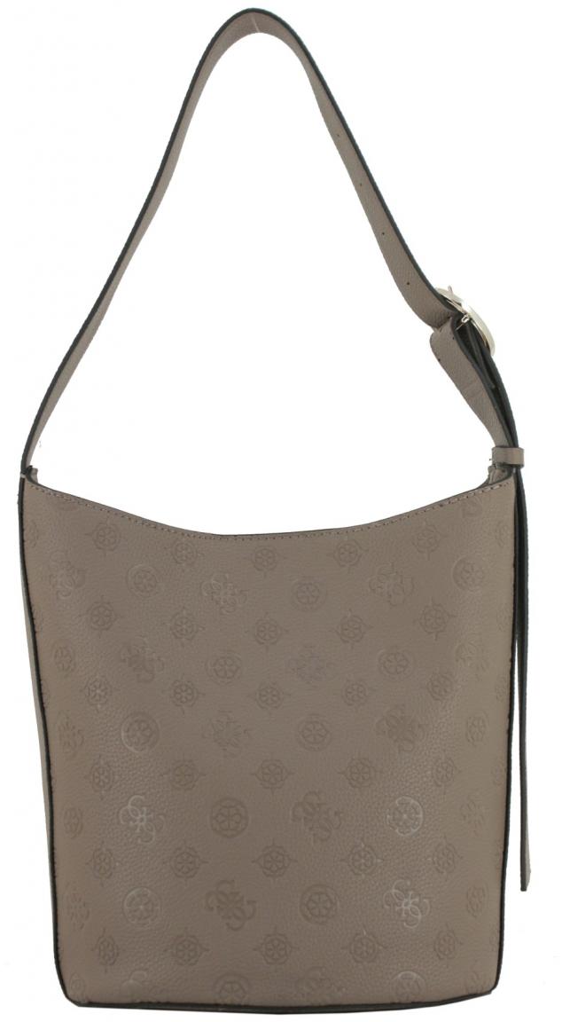 Guess Hobotasche offwhite Bone Logo Cresidia II Prägung