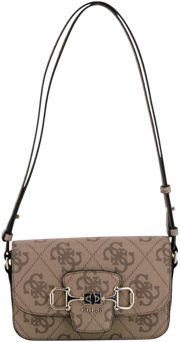 Guess Janie Logo Schultertasche Schwarz