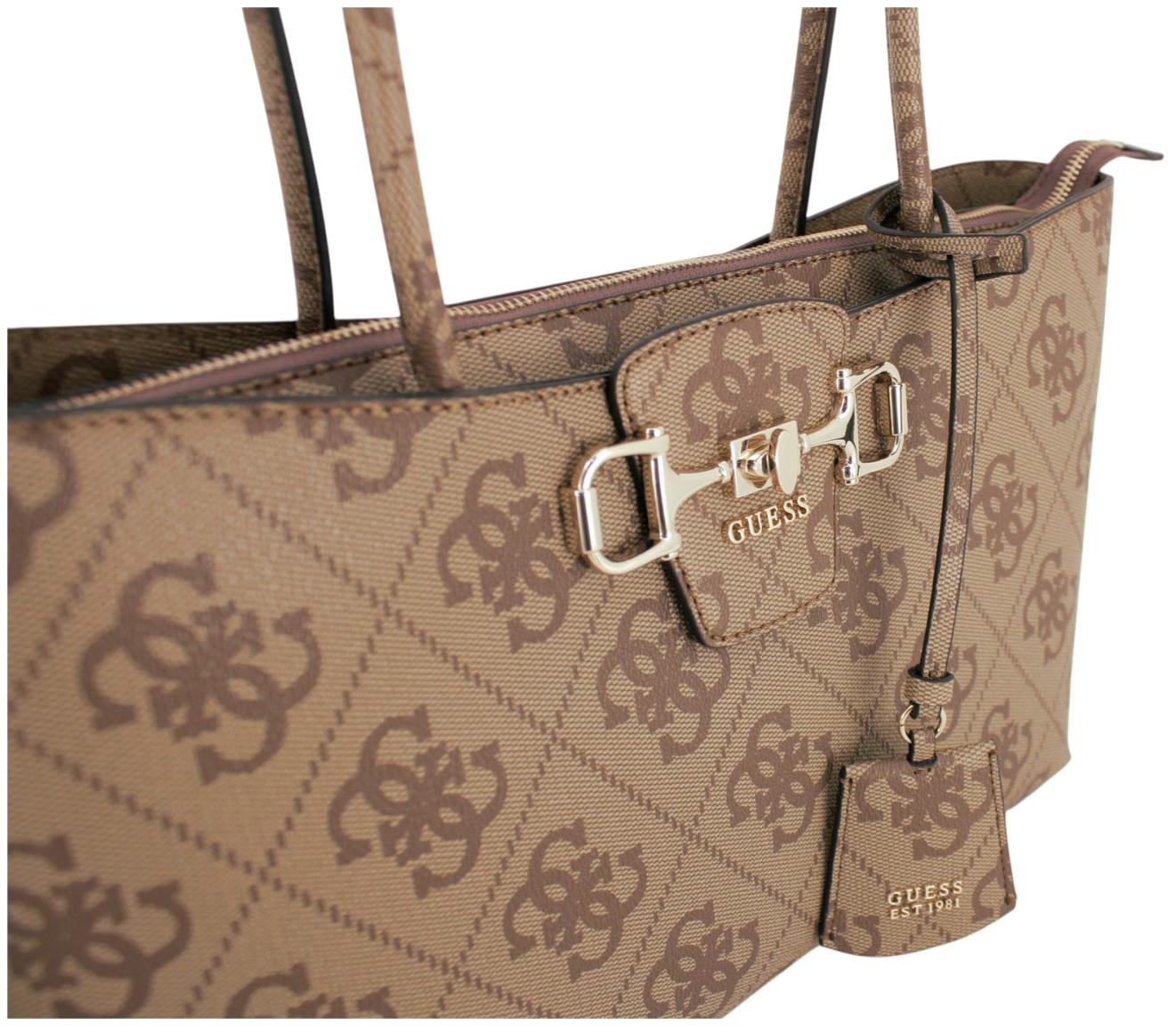 Guess Janie Logo Shopper Coal Logo grau