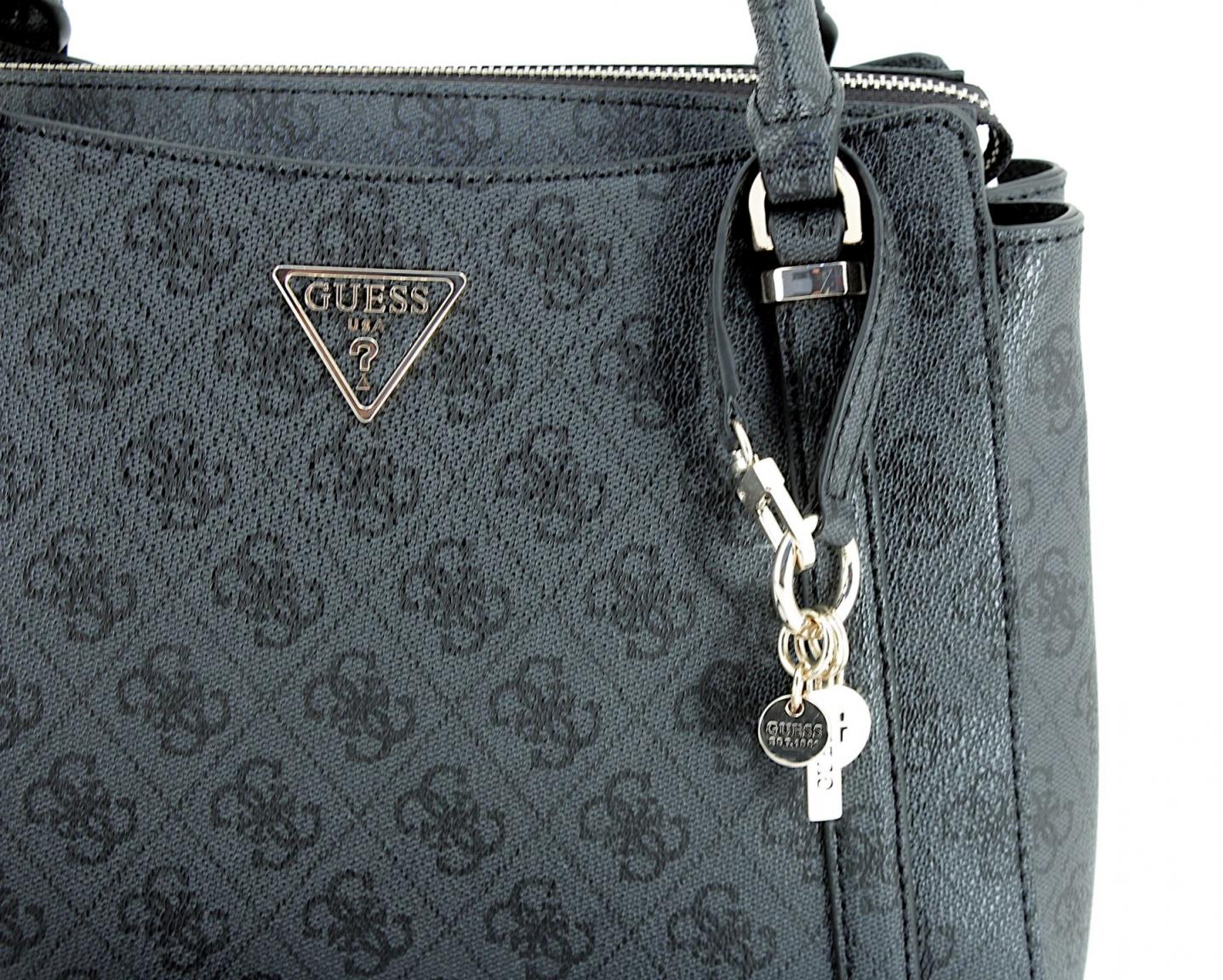 Guess Kurzgrifftasche Eco Frieda Brown Logo