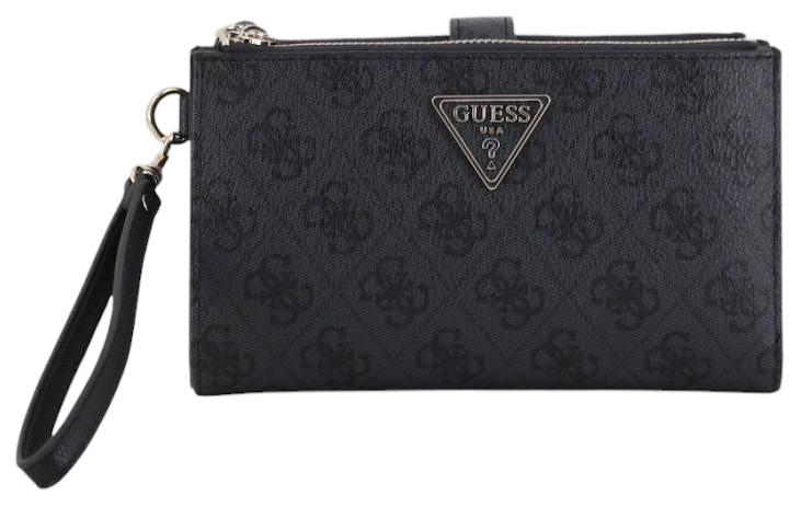 Guess Laurel II SLG Geldtasche Coal Logo - Grau
