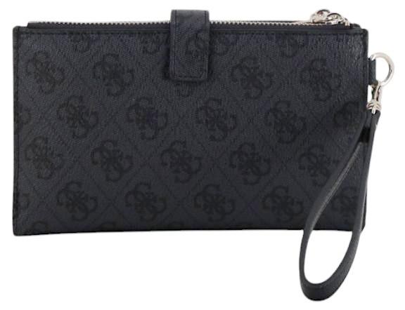 Guess Laurel II SLG Geldtasche Coal Logo - Grau
