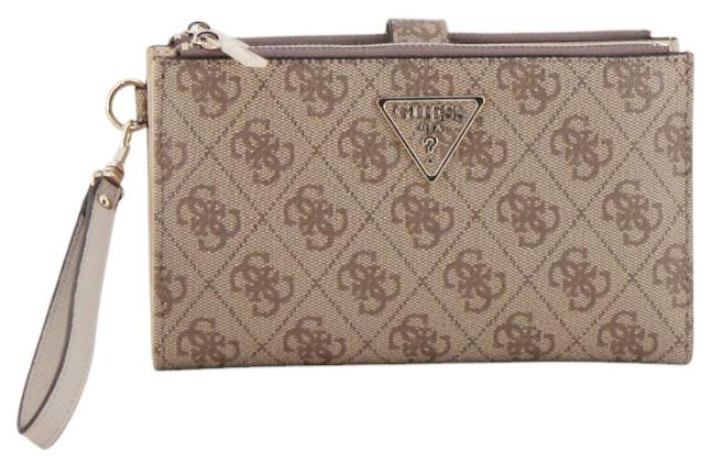 Guess Laurel II SLG Geldtasche Latte Logo - Beige