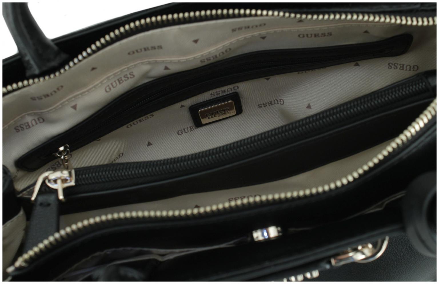 Guess Lefia Luxury Satchel schwarz Henkeltasche