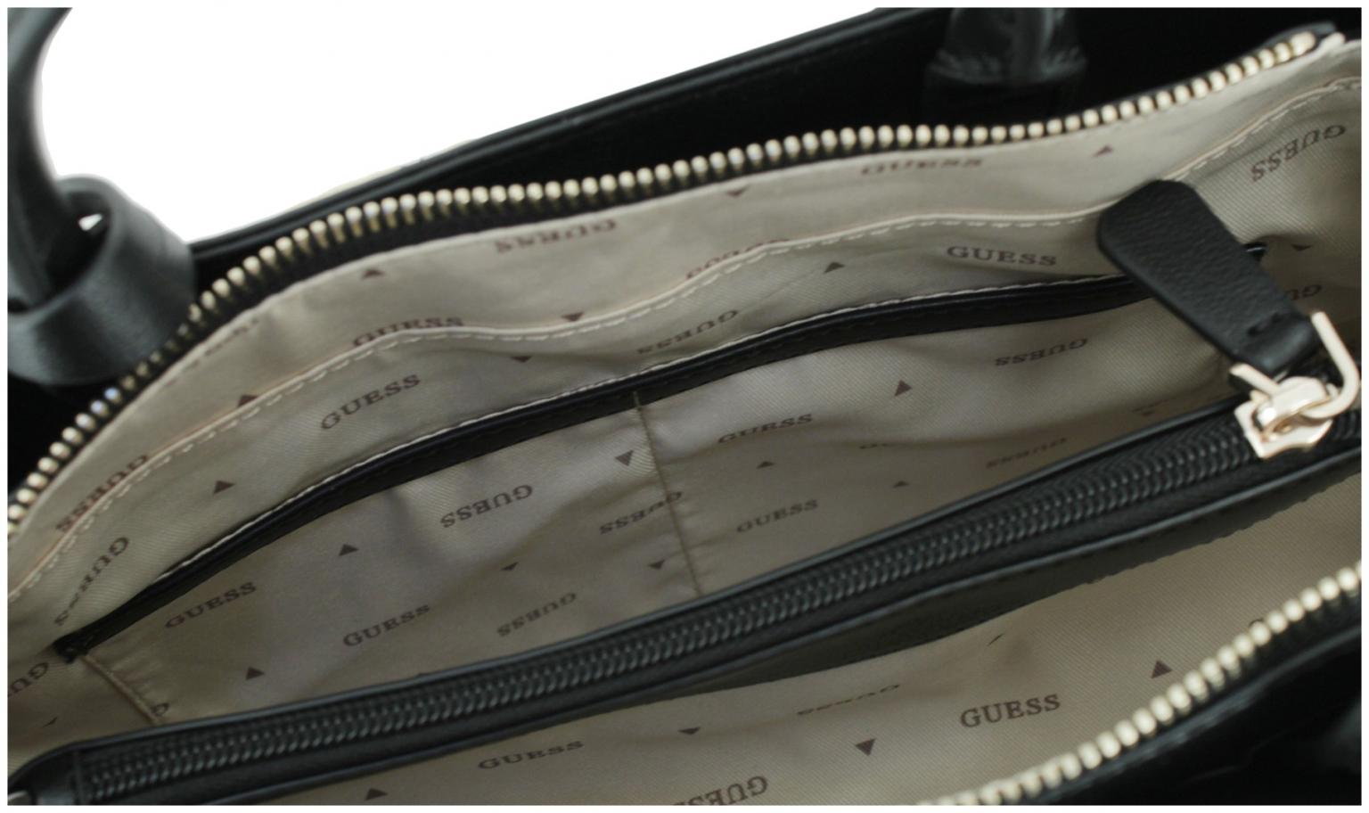 Guess Lefia Luxury Satchel schwarz Henkeltasche