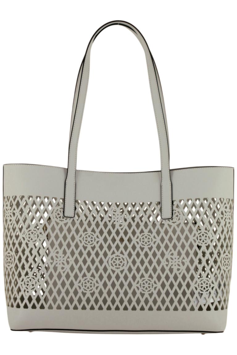 Guess Letty Shopper Stanzmuster Innentasche Schwarz