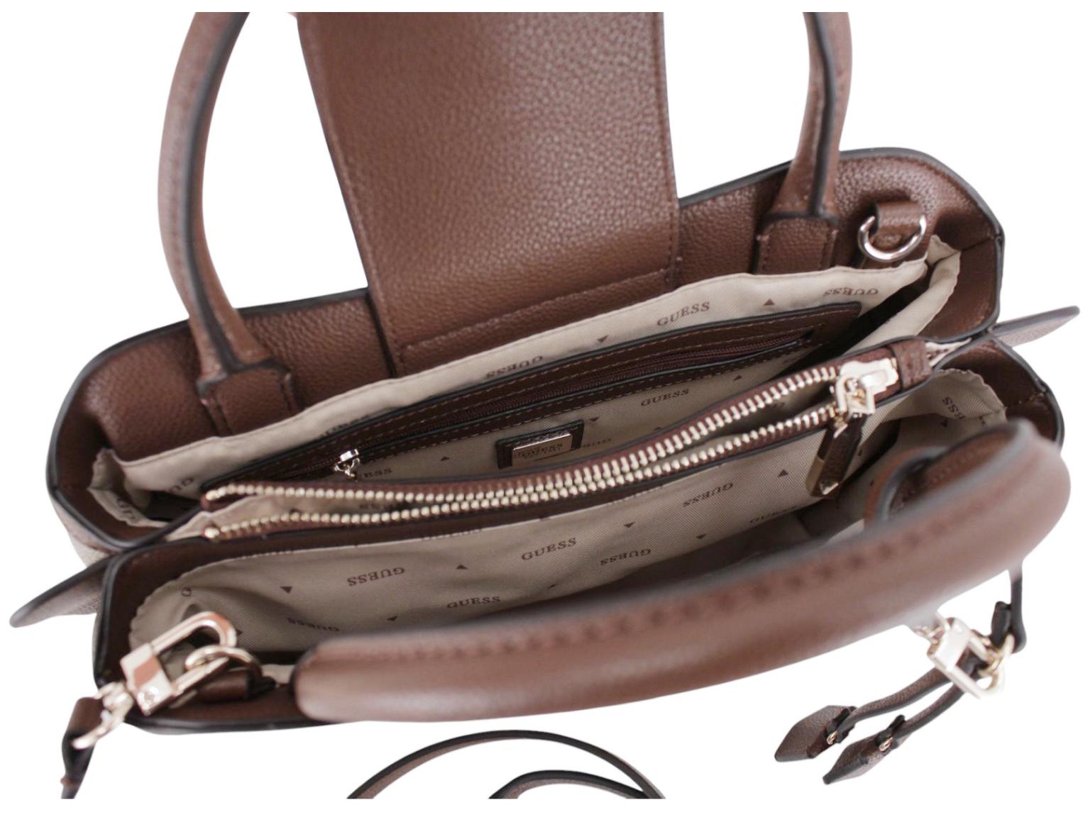 Guess Lindsey Kurzgrifftasche Slate Logo - Graublau