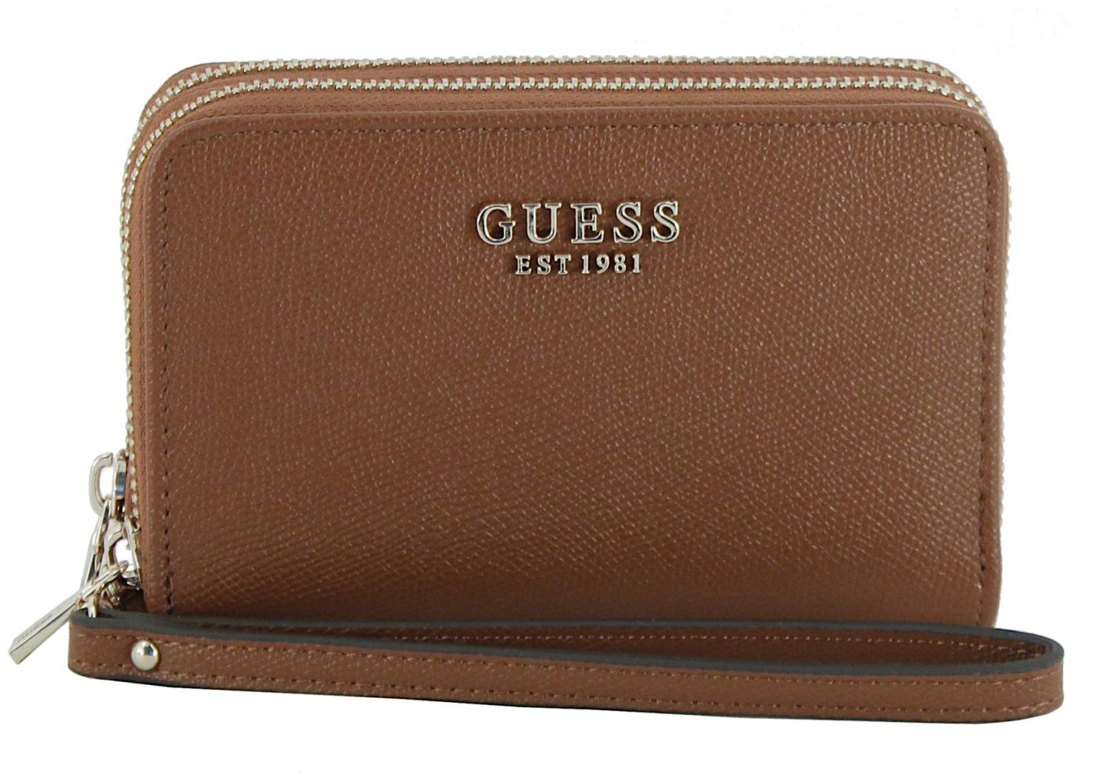 Guess Lindsey SLG Geldtasche Latte Logo - Braun