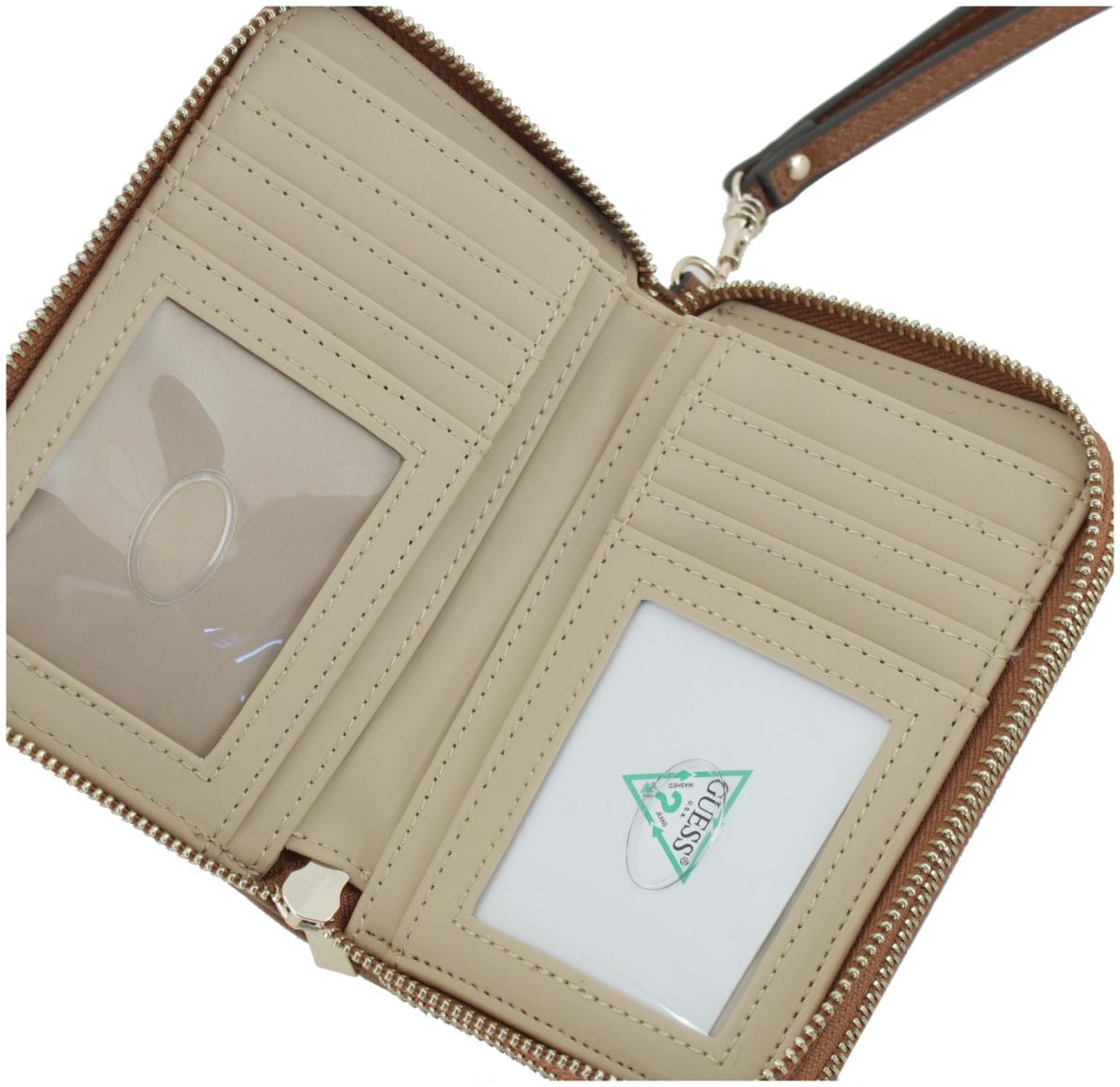 Guess Lindsey SLG Geldtasche Slate Logo - Graublau