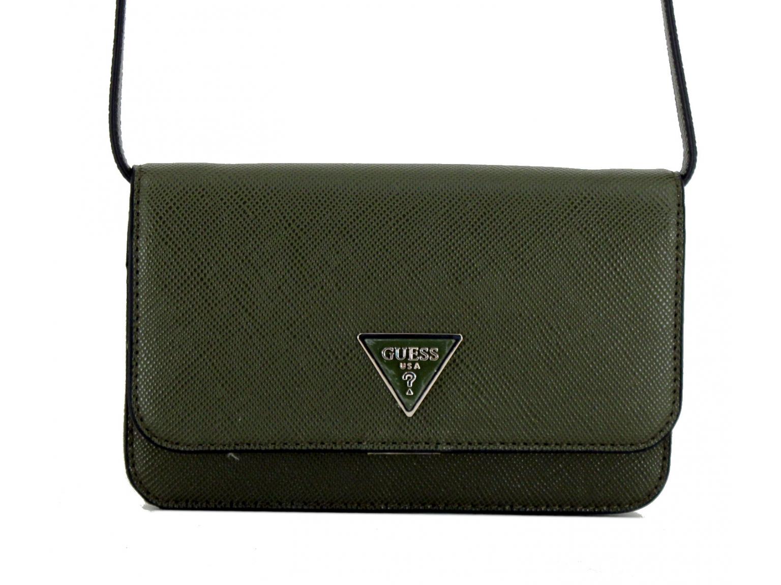 Guess Pochette braun Prägung Überschlag La Femme Cognac