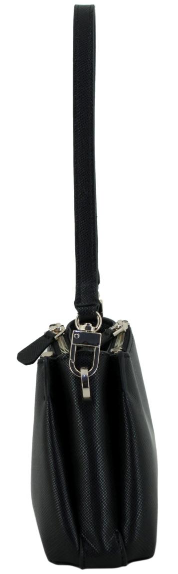 Guess Schultertasche Noelle II Coal Logo schwarz grau 4G-Print