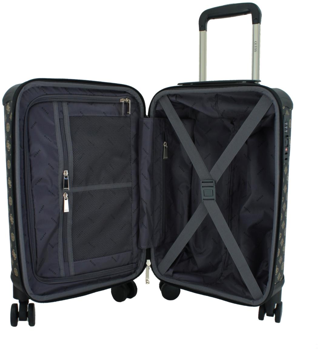 Guess Wilder Travel Handgepäckkoffer Prägung Taupe - Beige