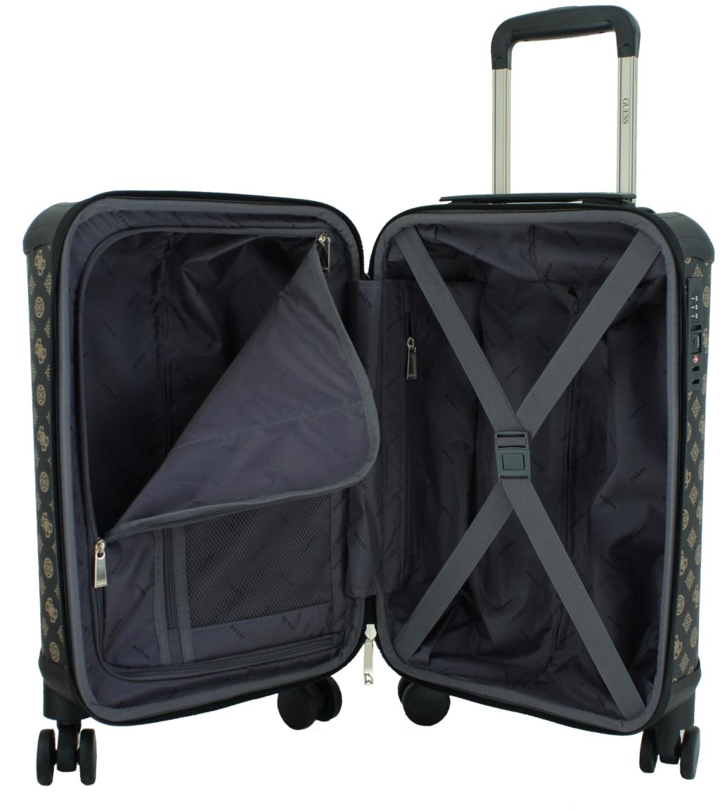 Guess Wilder Travel Handgepäckkoffer Prägung Taupe - Beige