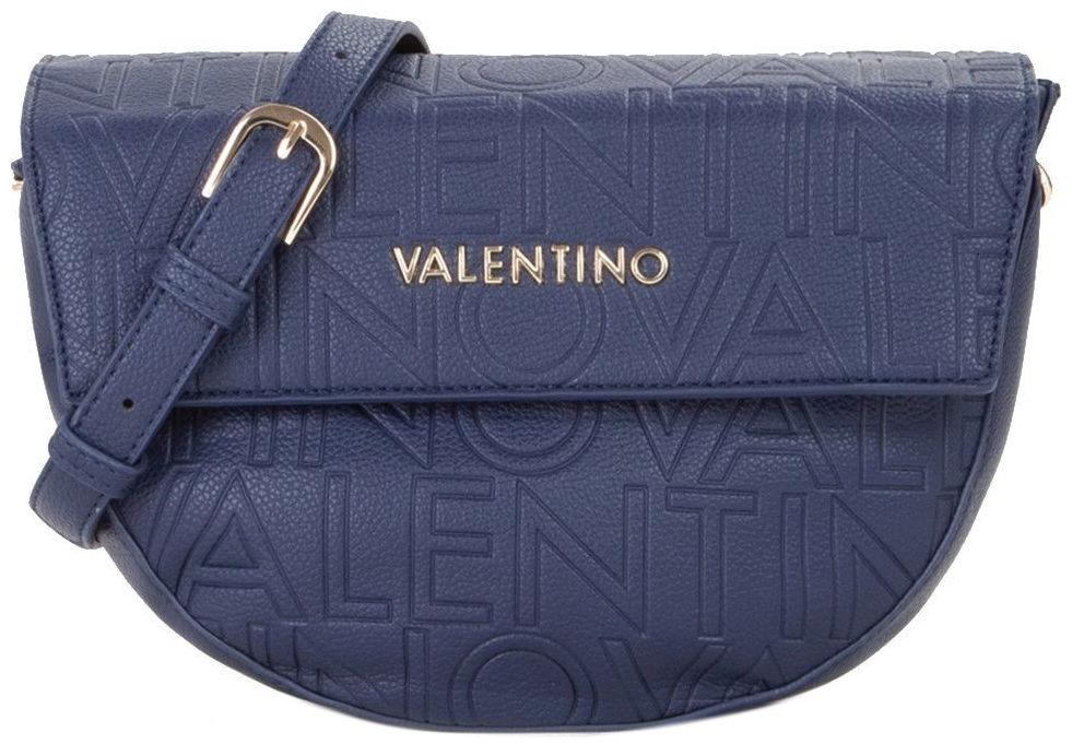 Halbmondtasche zweigeteilt Mario Valentino Pansy taupe Prägung