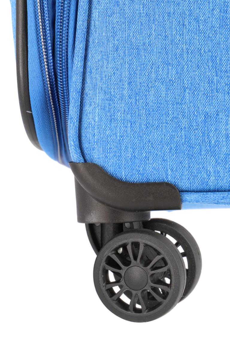 Handgepäckkoffer Travelite Boja hellblau S 55cm 4-Rad Trolley