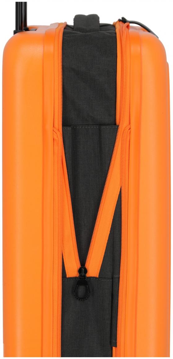 Handgepäckkoffer orange Hartschale faltbar Travelite Basics 55cm