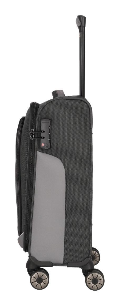 Handgepäcktrolley Travelite Viia S 55cm anthrazit TSA Zahlenschloss