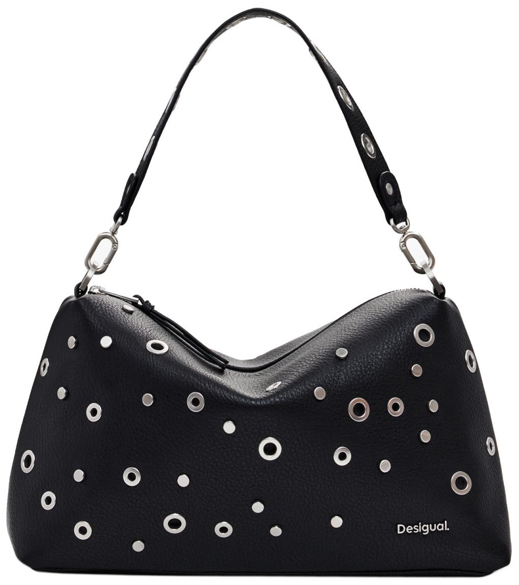 Handtasche Desigual Rebel Nieten schwarz rockig