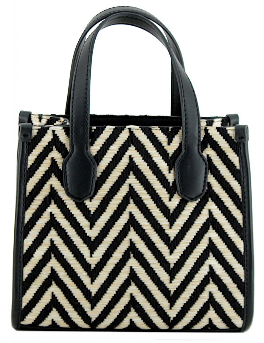 Handtasche Guess Silvana Mini Cognac Stickerei