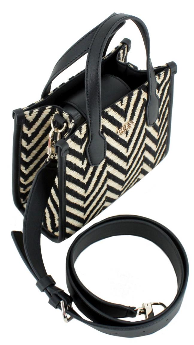 Handtasche Guess Silvana Mini Cognac Stickerei