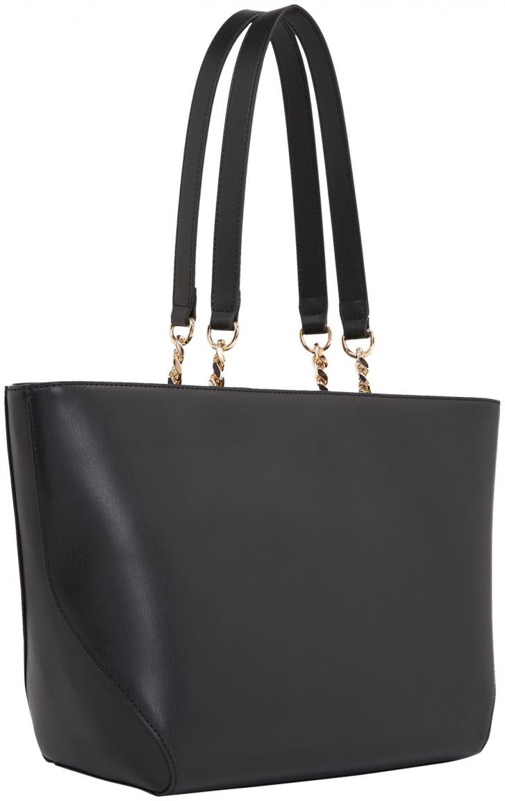 Handtasche Tommy Hilfiger geräumig Heritage Tote schwarz