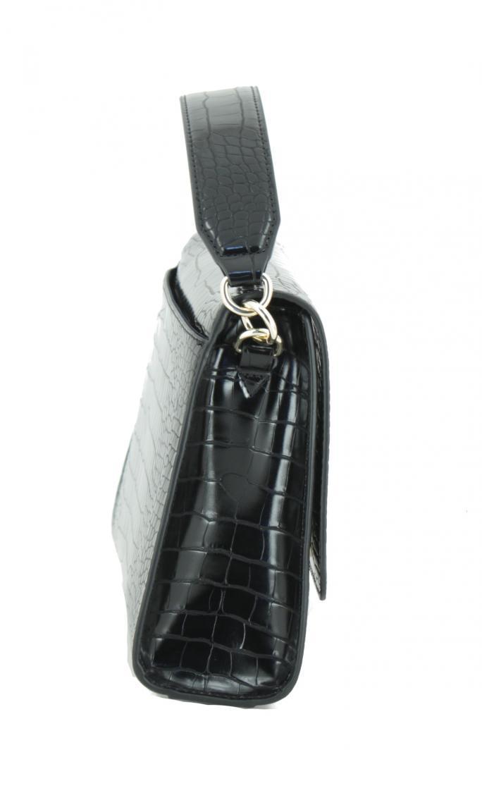 Handtasche Überschlag Tommy Hilfiger Lock Satchel Reptil KLEINER FEHLER
